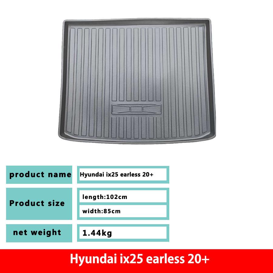 Durable, Waterproof, Eco-friendly TPE Trunk Mat for Hyundai IX25 (20+) - Rear Trunk Interior Upgrade.