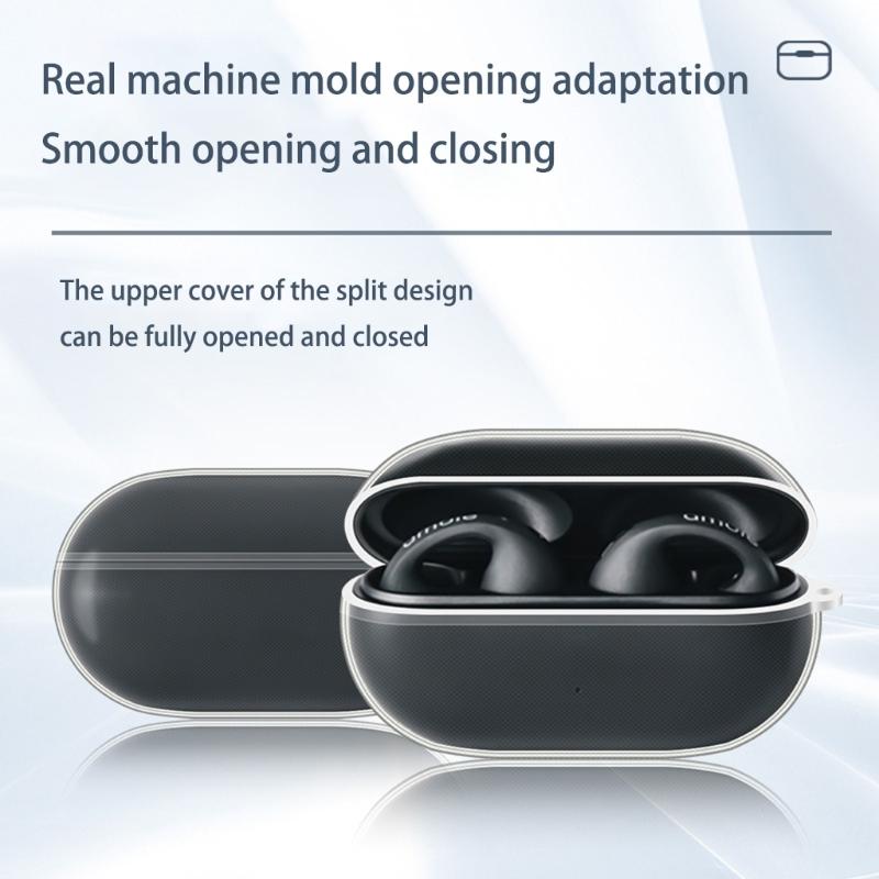 Earphone Cover Shockproof Wrap Case Antiscratch Guard Washable Soft TPU Housing Shell Enhances Grip Suitable for AM-TW02