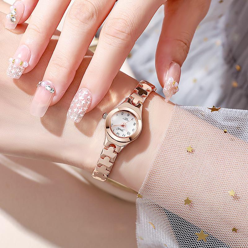 Small Round Women's Watch Mini Dial Women's Bracelet Thin Steel Strip Quartz Watch