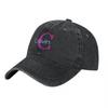 Calvin C Logo Washed Cotton Baseball Cap Classic Embroidered Design Adjustable Fit Unisex Fashion Hat for Everyday Wear