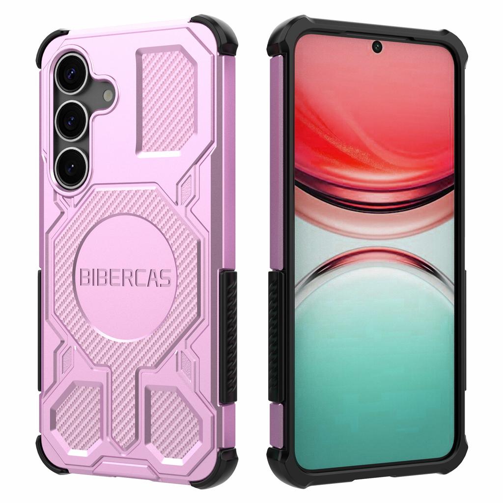 BIBERCAS J-16 Series For Samsung Galaxy S25+ Case Compatible with MagSafe Anti Drop TPU+PC Phone Cover