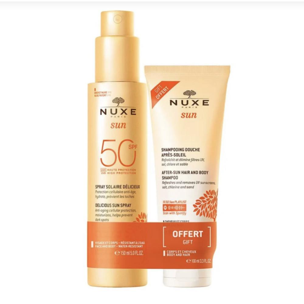 

Nuxe Sun Spray SPF50 150 мл и шампунь 100 мл бесплатно