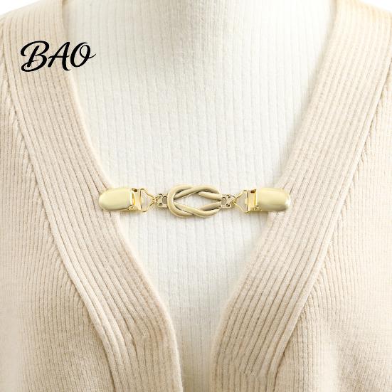 Dress Cincher Clip Retro Knotted Sweater for Women, Cardigan Waist Metal Clips Clip, Cloak Shawl Pant Tightener Clothes Tightening Buckle
