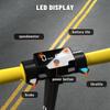 Patinete Eléctrico Plegable S5 Mini para Niños con Altavoz Pantalla LED Velocidad 14km/h Diseño de Aluminio Exterior