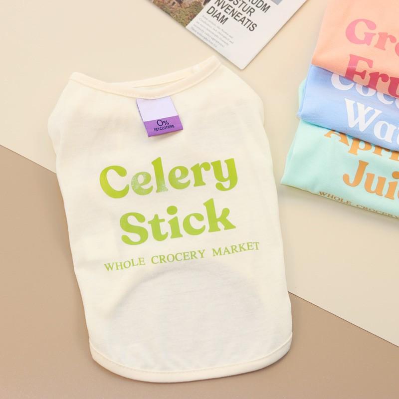 Summer Dog Clothes Pet Dog Vest Dress Dog Knitted Striped Dog T Shirt Chihuahua Bichon Clothing Kitten Puppy Girls Dog Costume