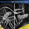 Car Cleaning Kit 7-piece Wheel Brush Gray Tire Brush Tortoise Pattern Sponge Brush