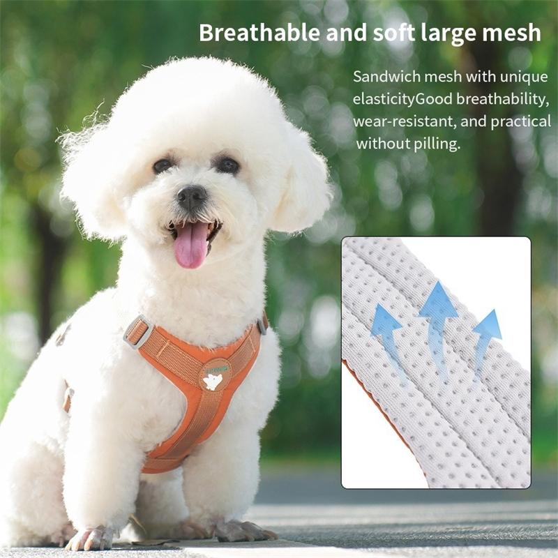 Breathable Lightweight Dog Harness Vest For Small Dogs Outdoor Pet Leash Comfortable Walking Harness