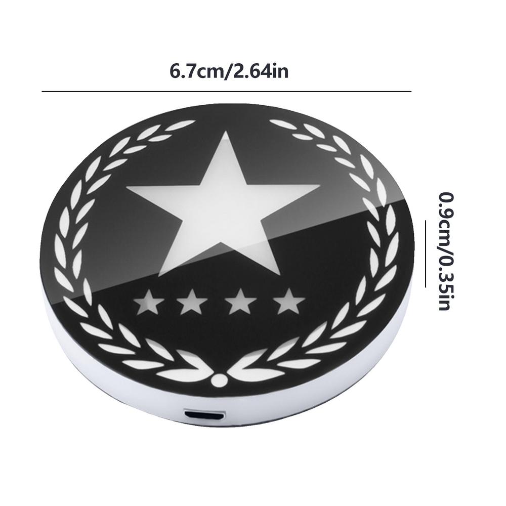 

Задняя боковая подсветка окна с рисунком пентаграммы, окружающее освещение салона автомобиля, беспроводное окружающее освещение для автомобилей, треугольное окно