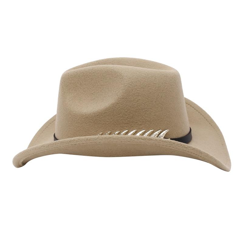 Wide Brim Cowboy Hat Hommes Vintage 