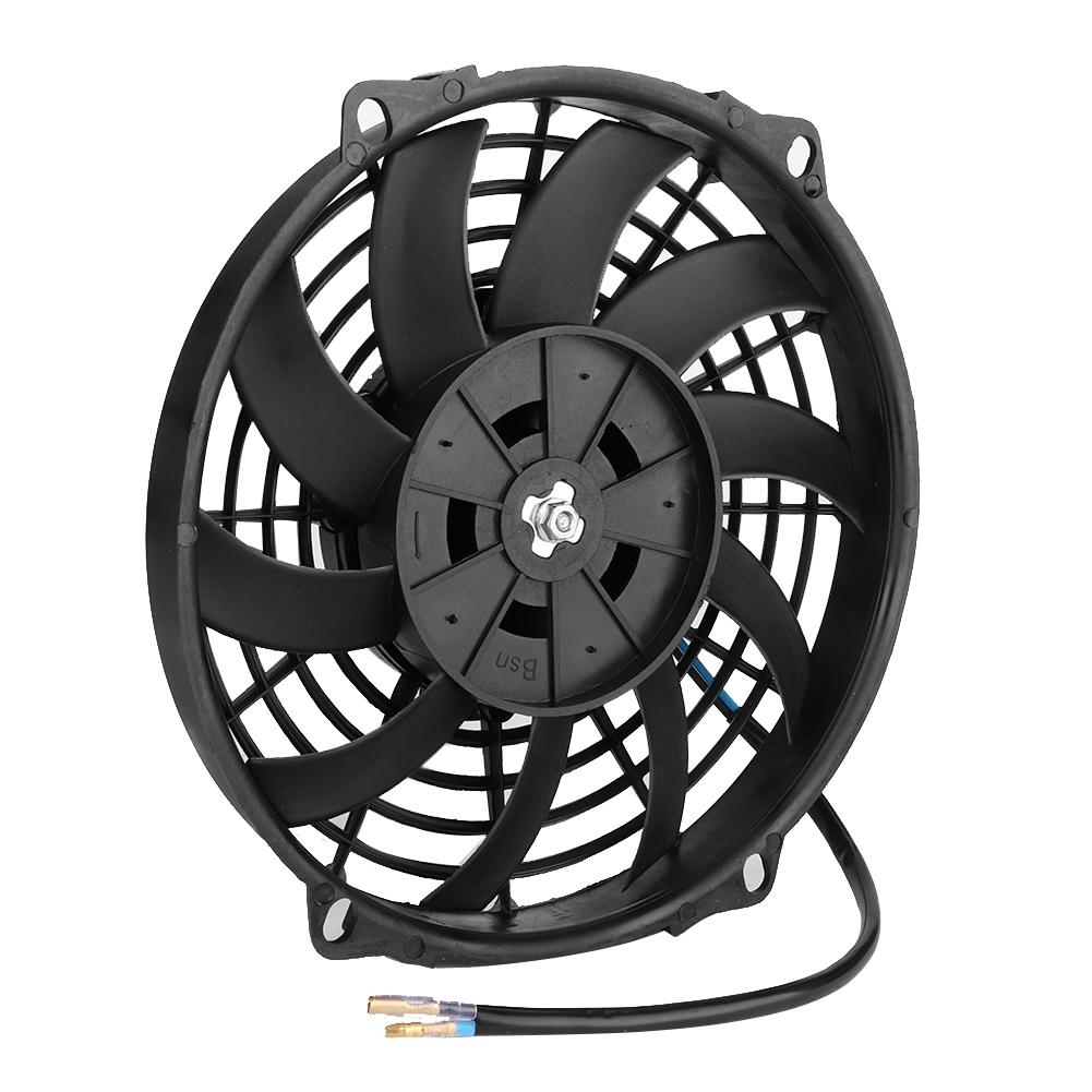 24V 9   Universal Car Curved Blade Air Conditioner Condenser Electric Cooling Fan