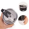 RicoRich Vacuum Insulated Tumbler with Tritan Stainless Double Black Lid, Steel, Walled, 900ml, (RRWB12-BK)