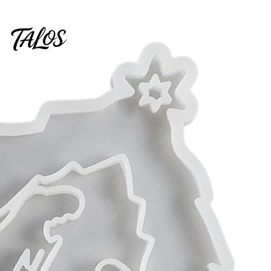 Nativity Scene Resin Mold Silicone for Creative DIY Candle Crafts 3D Christmas Craft Plaster Cold Table Decorations Renaissance Collection Casting