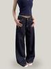 Yuyi 2026 Spring Women's Rivet Tie-Dye Wide-Leg Jeans