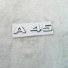 3D ABS Glossy Black Car Fender Badge Turbo 4MATIC Sticker Rear Trunk AMG Emblem A45 Logo For Mercedes Benz A 45 AMG W176 W177