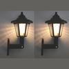 Outdoor Solar Lights Retro Lantern Hexagonal Solar Lights  Outdoor LED Solar Sconce Wall Lamp Solar Spotlight Garden Decorations