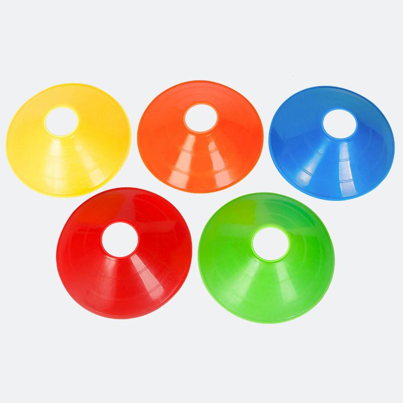 Kid 10Pcs Soccer Disc Cones Set Soccer Pro Agility Discs Dish Sport Space Cones Football Sensory Training Equipment Ball Boy Toy