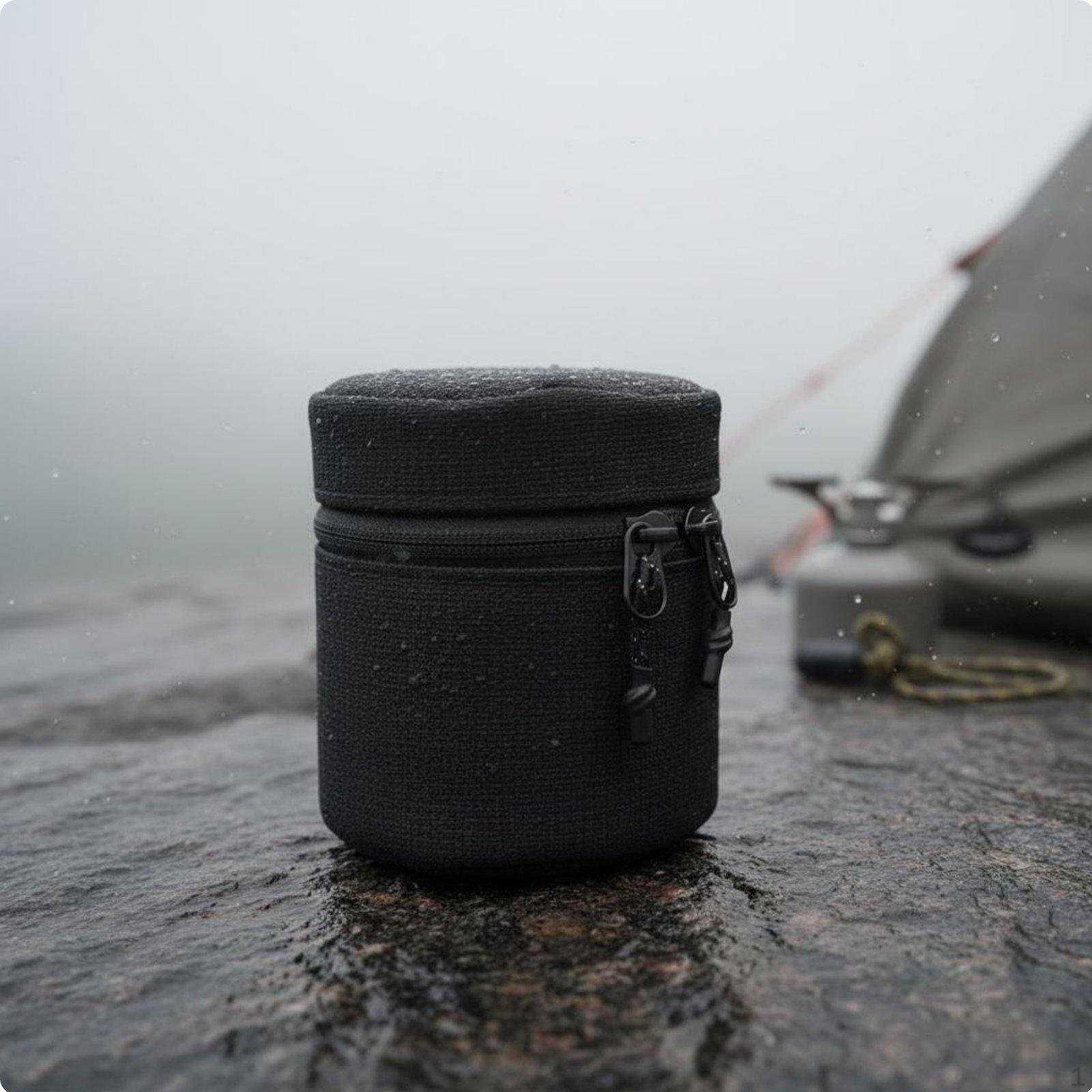Camping Cup Case Waterproof Gas Canister Storage Bag WearResistant Cylindrical Closure Pouch for