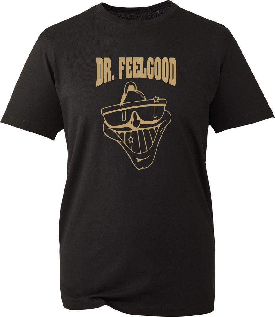T-shirt Dr Feel Good Amanti della Musica Rock Punk Logo Band Top Regalo Maglietta Unisex da Uomo
