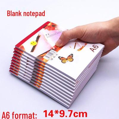 Set mit 10 leeren Notizbüchern - A4/A5/A6 Weiße Entwurfs-Memo-Blöcke