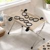 Mesh Dog Bath Bed Grooming Hammock Stand for Routine Coat Care, with Fabric Edges Holes and a Detachable Rustless Steel Frame