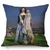 Euro Vintage Oil Painting Sofa Decoration Pillow Case Old Society Story Pattern Cotton Linen Square Cushion Cover Almofadas