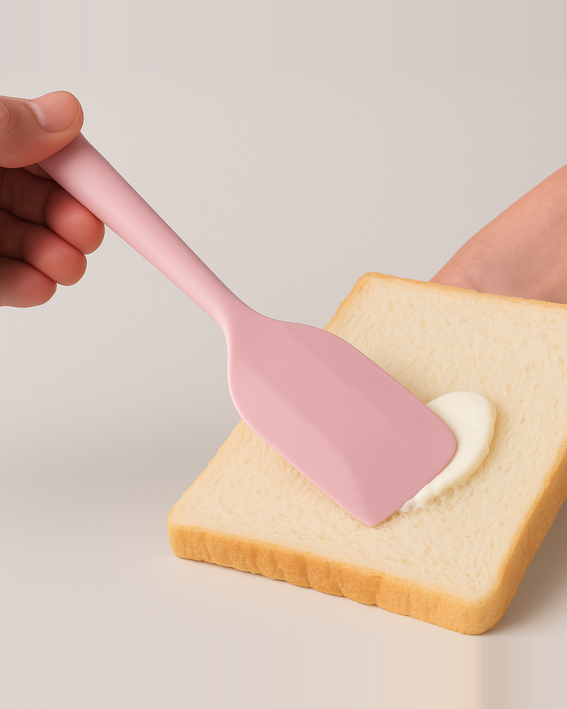 6Pcs/Set Baking Food Scraper Conjunto de seis peças Antiaderente Food Grade Silicone Espátula Ferramenta para Assar Churrasco Cozinhar Misturar Raspar Multifuncional