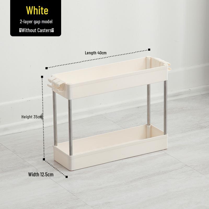 Bathroom & Kitchen Multi-layer Floor-standing Storage Trolley Shelf