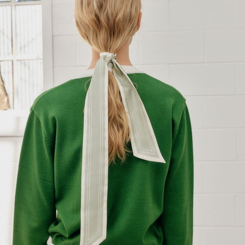 YUPPE LINE TWILLY SCARF_MINT