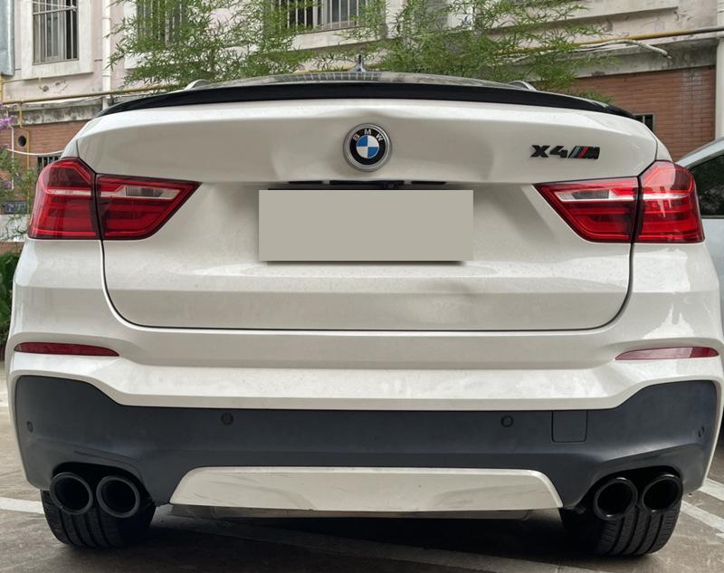 BMW X3/X4 Dual-Outlet Tailpipe Exhaust: Stainless Steel & Carbon Fiber Square Tip