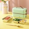 Portable student office worker heated and insulated electric lunch box