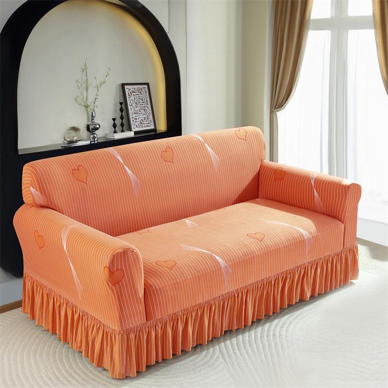Integrated Skirt Sofa Cover Universal Elastic Sofa Cover All Inclusive Universal Sofa Cover