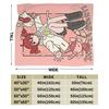 Kasane Teto Plush Blankets Anime Cute Awesome Throw Blanket for Home 125*100cm Plush Thin Quilt