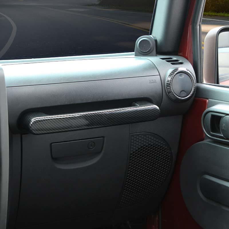 ABS interiér Kryt volantu Dekorační rámeček palubní desky pro Jeep Wrangler JK 2007-2010 Autopříslušenství