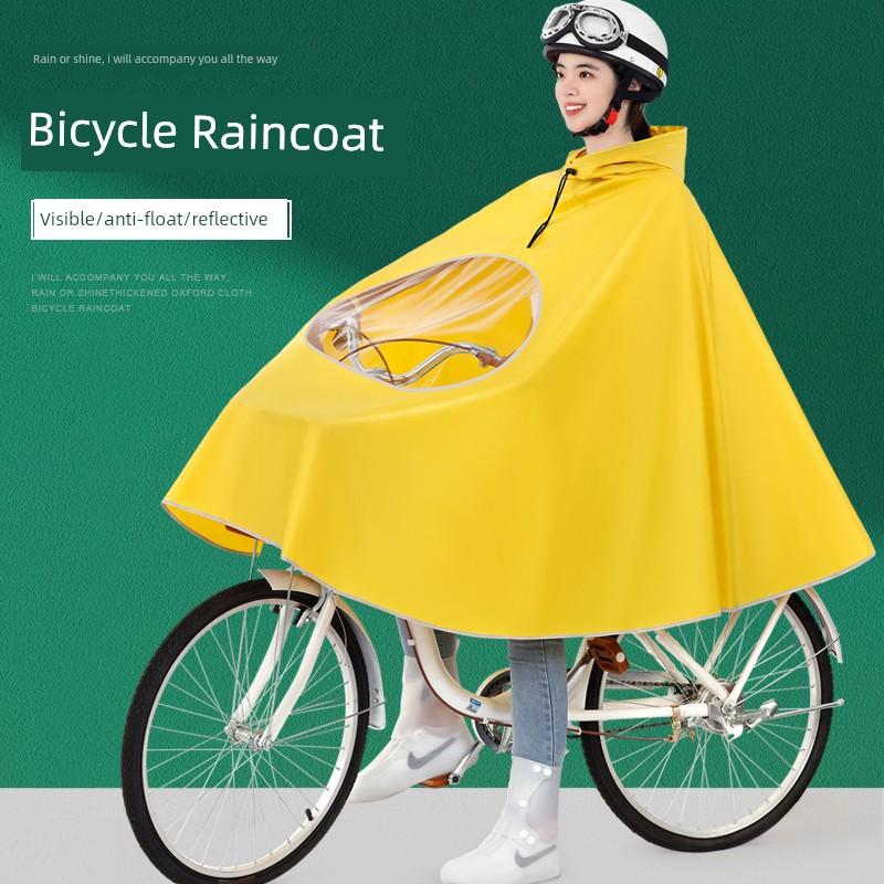 Bicycle Raincoat Student Summer Electric Bicycle Driving Agent Cycling Long Full Body Rainproof Poncho