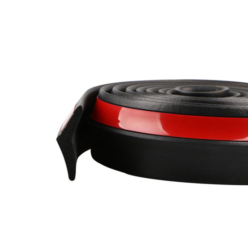 Universal Body Trim Car Lip Skirt Protector Width Rubber Strip  Car Front Bumper Lip Exterior Mouldings