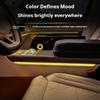 Fit For ZEEKR 9X 2025 Car Specialized Center Console Armrest Ambient Light Crystal Trim Strip Interior Modification Auto