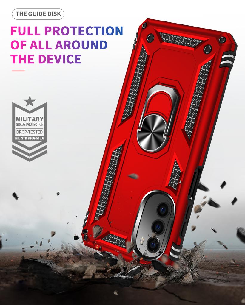 Magnetic Car Ring Holder Phone Cover For Motorola Moto G52 G22 G71 G51 G31 G41 Case Moto G 52 22 71 51 31 41 Funda Coque Capa