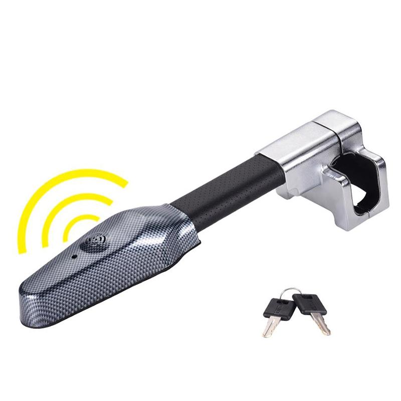 

Универсальный автомобильный противоугонный замок сигнализации безопасности Замок рулевого колеса автомобиля Выдвижной замок безопасности автомобиля Инструмент защиты от кражи чёрный