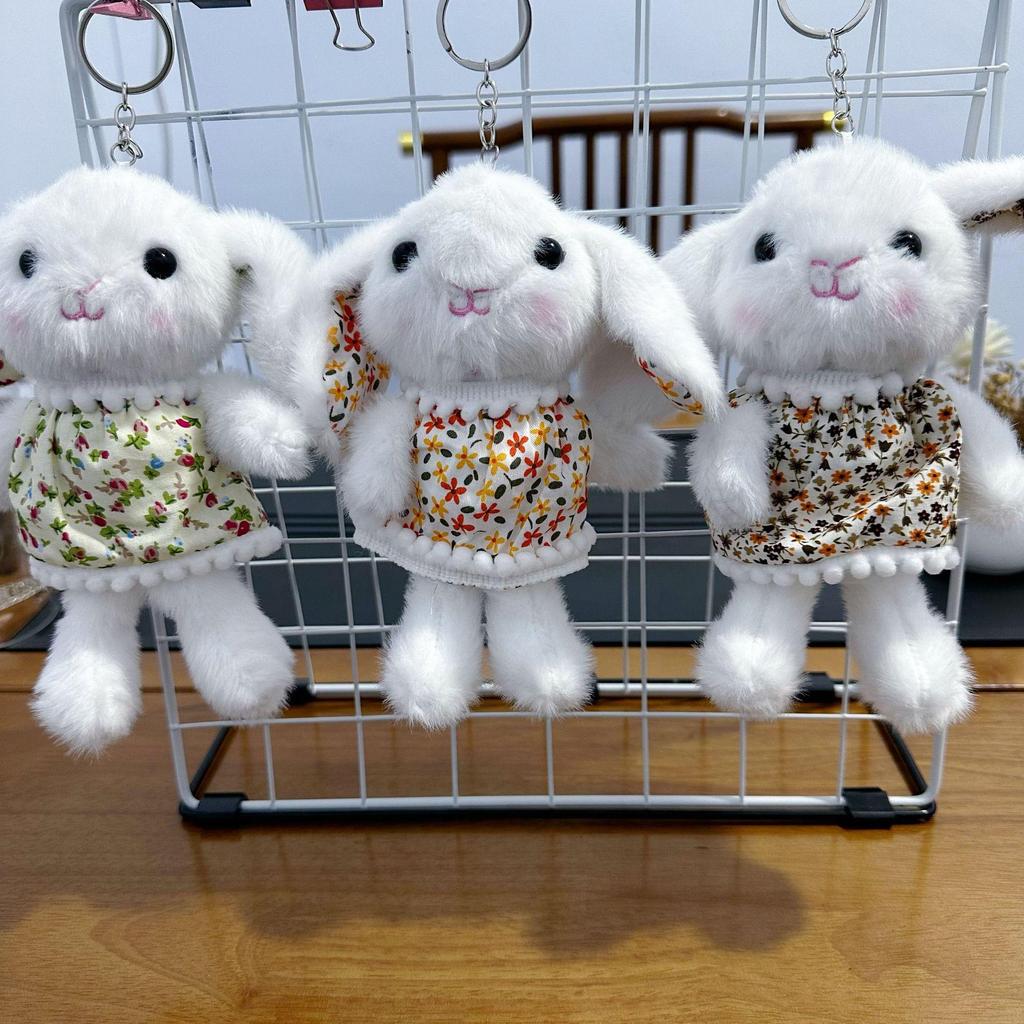 Mini Plush Toy Claw Machine Keychain Charms