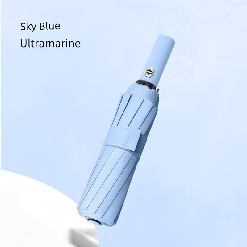 Umbrella for Both Rain and Sun, Enlarged and Reinforced with 24 Ribs, Fully Automatic, Wind-Resistant, Unisex Sunshade Umbrella, Sun Protection, Uv