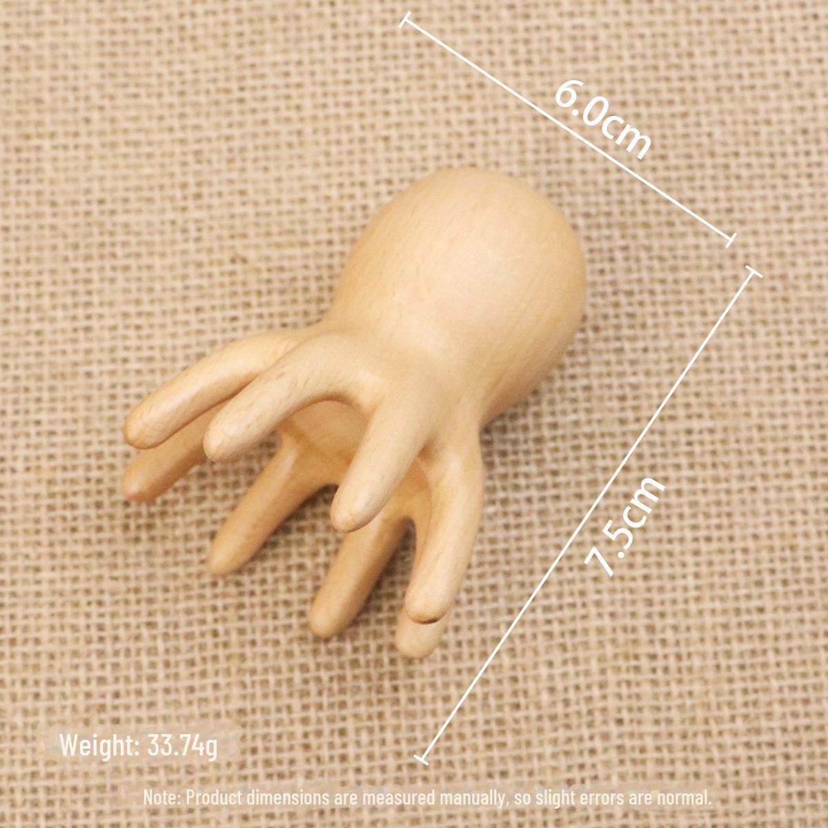 

Массажная расческа для головы и головы с осьминогом из сандалового дерева, акупунктурная палочка для меридиана, деревянная расческа