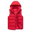 New Group Clothing Hooded Vest for Men and Women In Autumn and Winter with Fertilizer To Increase Thickening Sleeveless Cotton Vest Coat.