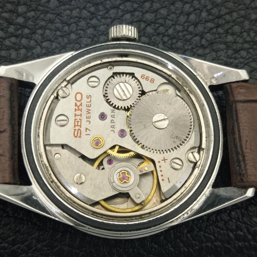 VINTAGE SEIKO HAND-WINDING JAPAN 66B BOY ORIGINAL DIAL WATCH a703906-1 R213g-a703906