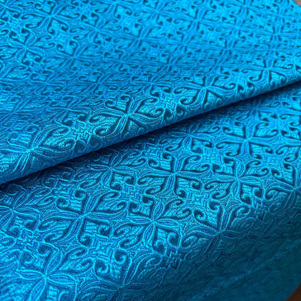 Jacquard Brocade Fabric Damask Flower Patterned Faux Silk Trim Cheongsam Children Costume Hanbok DIY Dress Doll Clothes Material