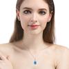 Tancise Trendy  Silver Necklace Pendant for Women Wedding Engagement Party Jewelry