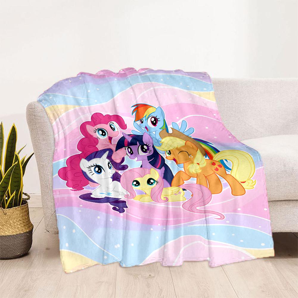 1pc Little Pony Friendship blanket Soft and Warm for Sofa Office Camping Travel Livingroom Great Gift for Friends and Family Comfortable