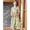 Paster Summer Floral Print A-line Chiffon Mother's Dress