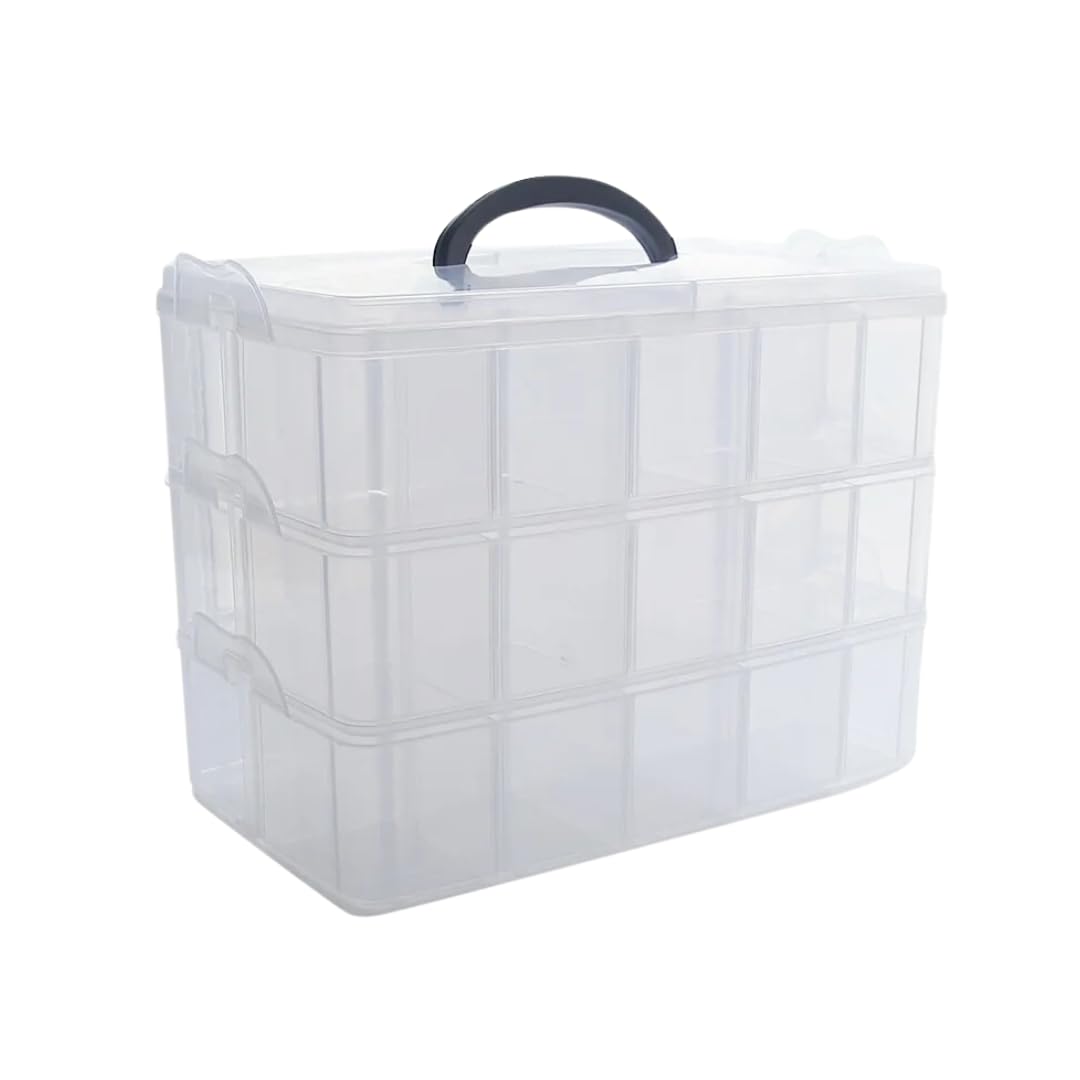 

EINEY Коробка для хранения бейблейдов с разделителями, прозрачный кейс, коробка для хранения деталей, аксессуаров, чаш и прочих товаров, вмещает 30 предметов