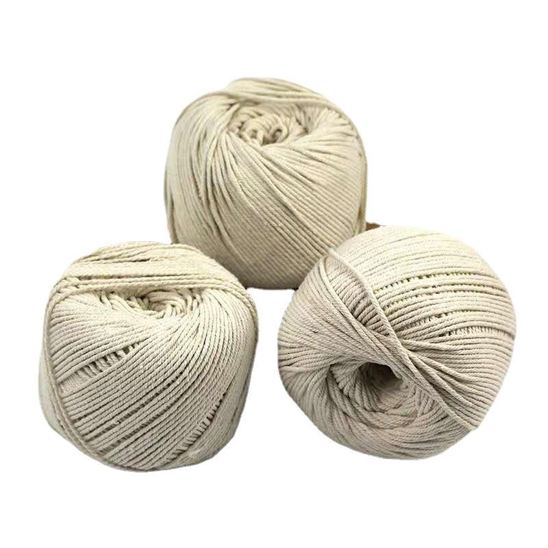 Cotton Fine Wrapped Thread Tapestry Woven Absorbent Rope Three Ply Cotton Rope Artificial Coarse Cotton Rope Binding 1mm 2mm 3mm 4mm 5mm 6mm