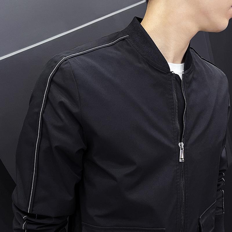 Autumn and Winter Men's Jacket Korean Version Fashion Slim Jacket Youth Baseball Collar Clothing Casual On Clothes